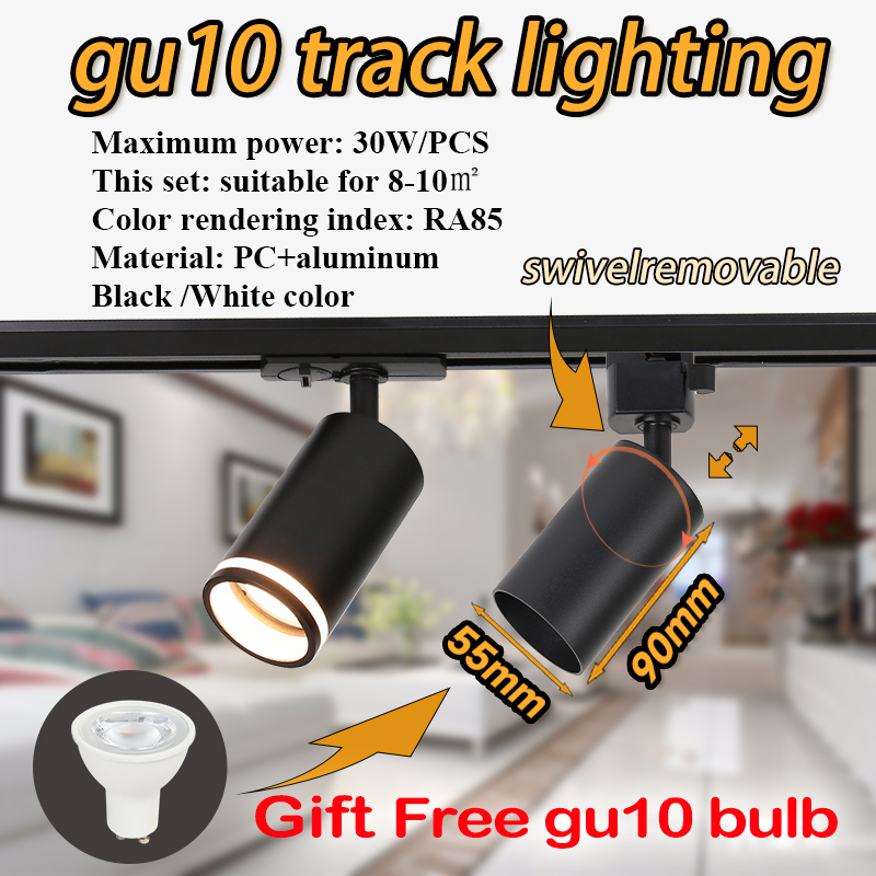 Decor Lighting Fixtures - Spot encastrable GU10 pour rail, éclairage