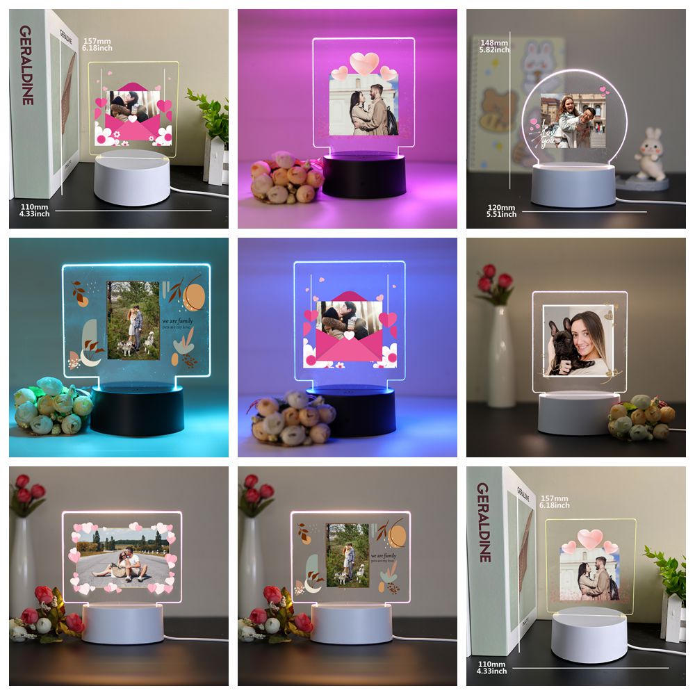Lighting Decor Photos - 1 pc personnaliser Photo personnalisée Photo