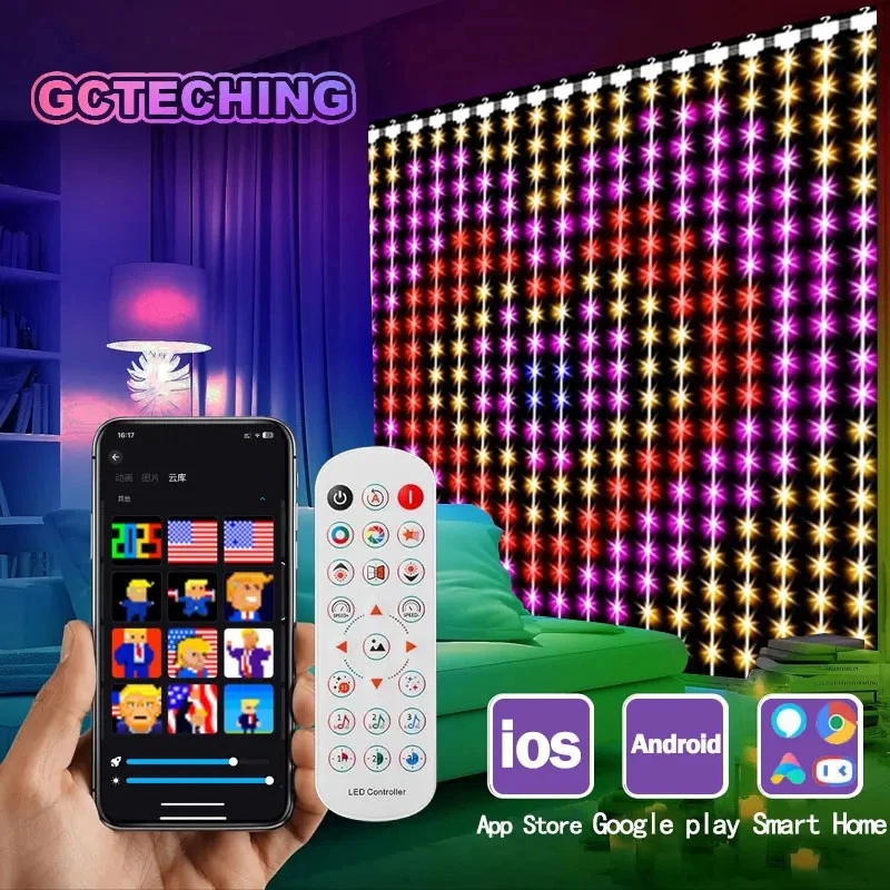 Fairy Light Curtain - Guirlandes lumineuses intelligentes 400 LED, application