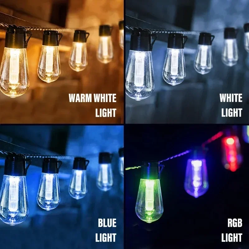 Outdoor Lighting Wedding Decor - Guirlande solaire LED IP65, imperméable, pour