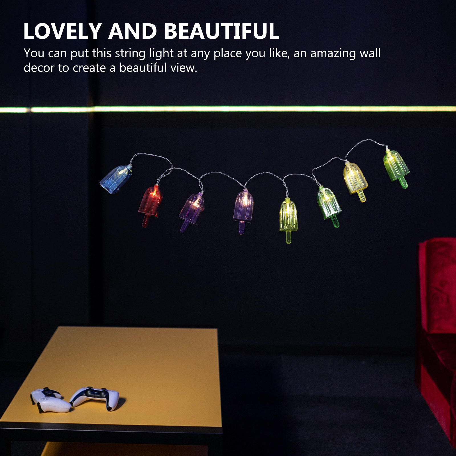 Lighting Room Decor Photo - Guirlande lumineuse en forme de crème
