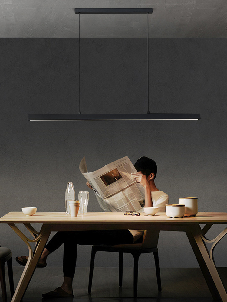 Decor Lighting Online - Restaurant moderne longue ligne pendentif LED