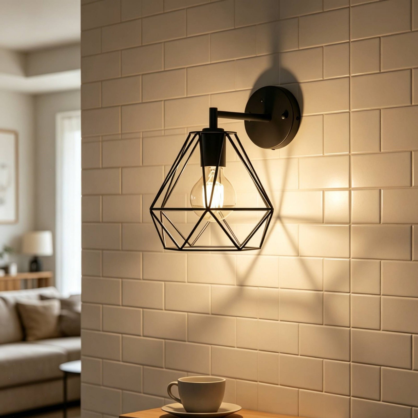 Geometric Lamp Shade - Abat-jour en forme de diamant, design