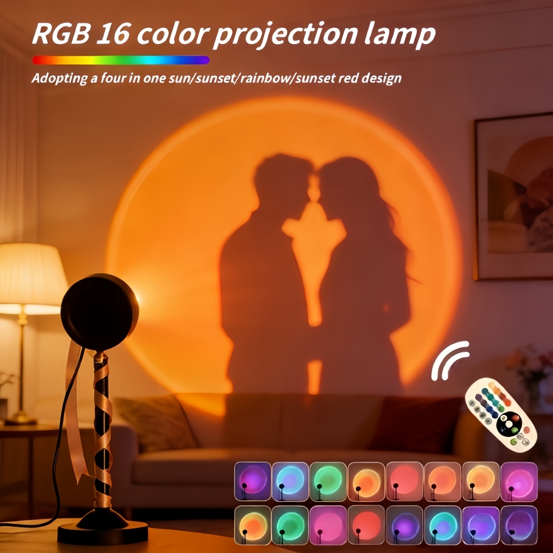 Lighting Room Decor Photo - Lampe de projection coucher de soleil
