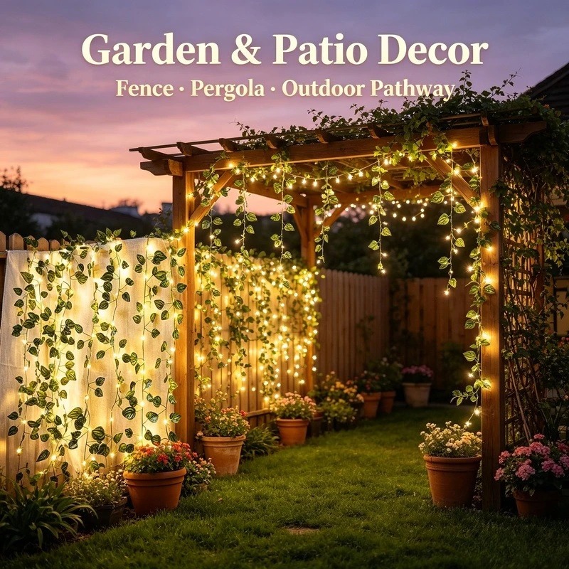 Guirlande lumineuse LED à feui - Garden Lighting Decor avis et prix