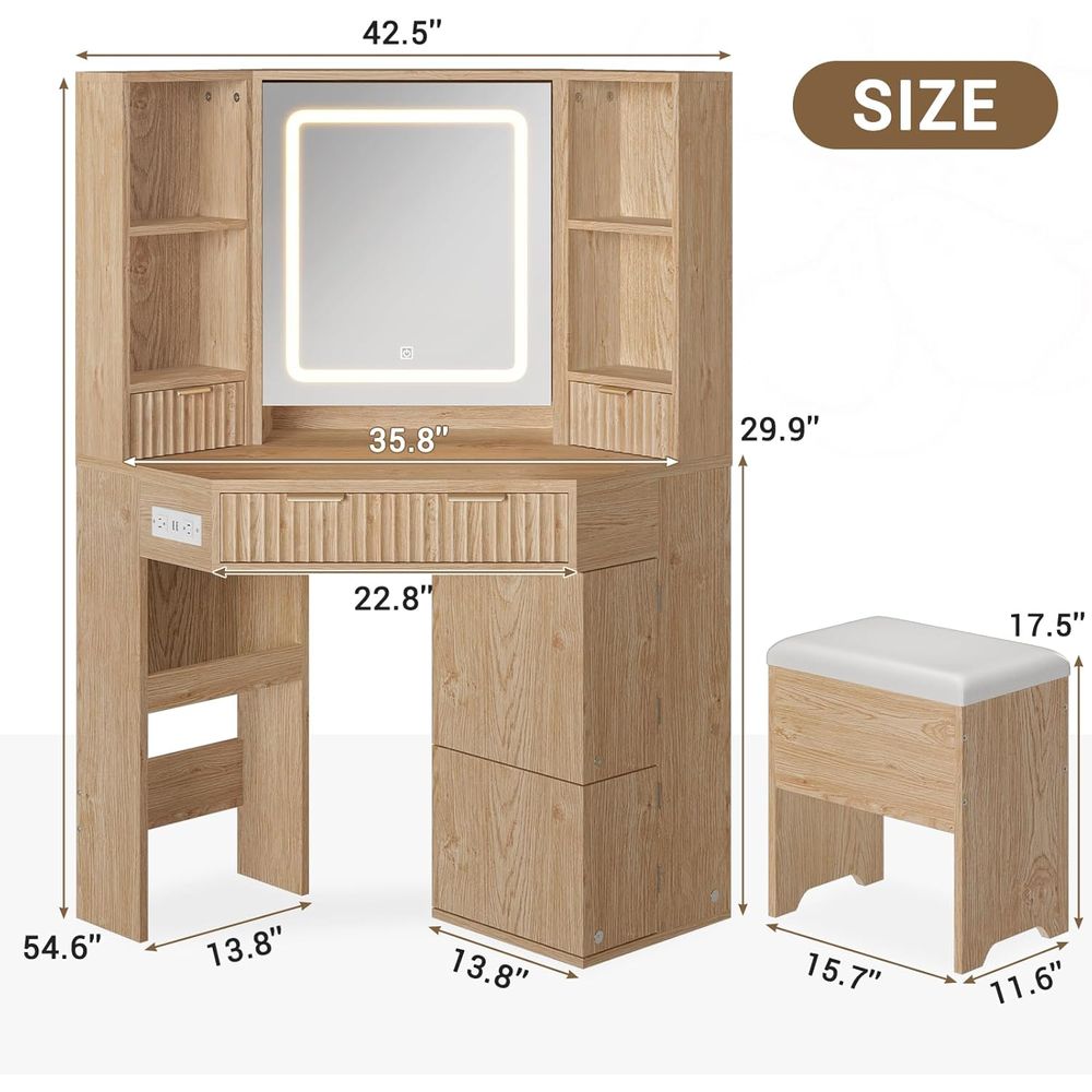 BTHST Coiffeuse avec éclairage - Furniture Lighting & Decor Magazine avis et prix