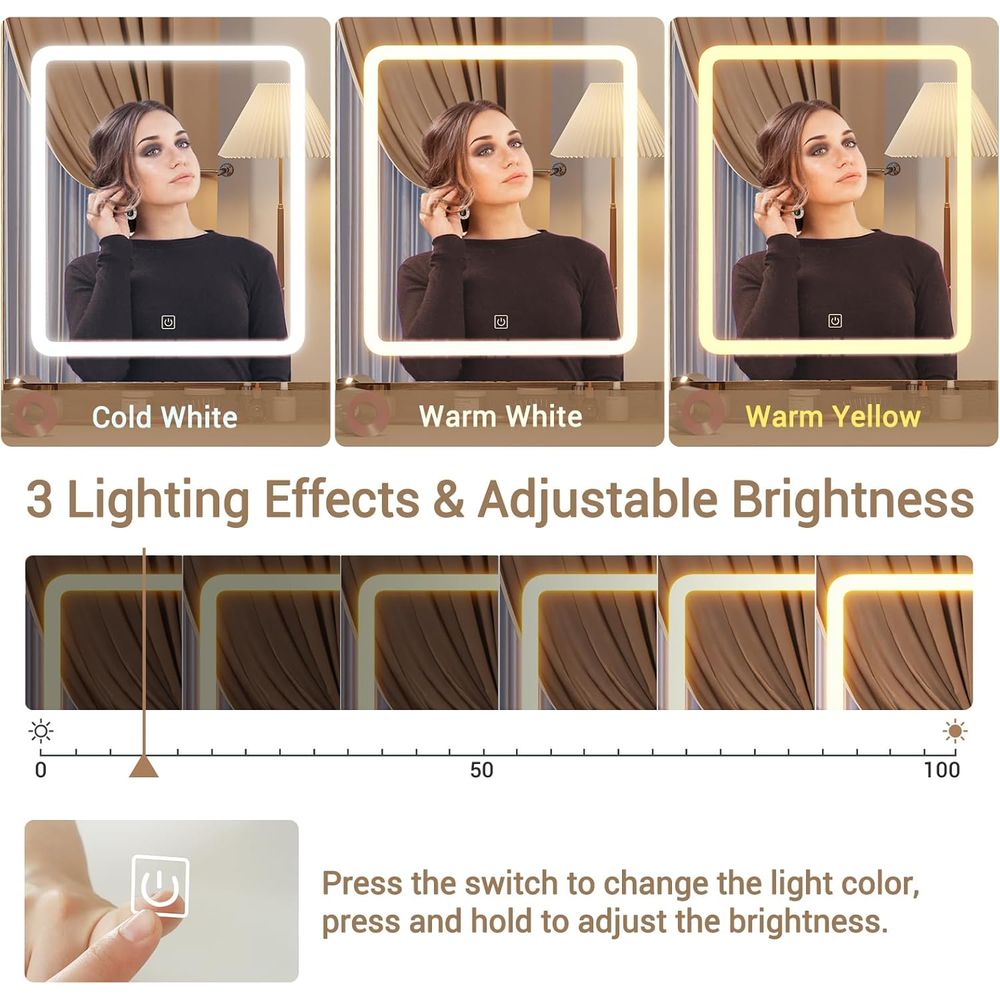 BTHST Coiffeuse avec éclairage - Furniture Lighting & Decor Magazine avis et prix