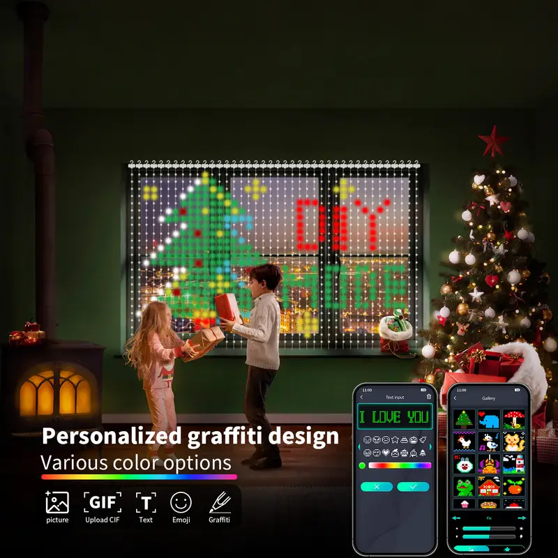 Guirlandes lumineuses intellig - Fairy Light Curtain avis et prix