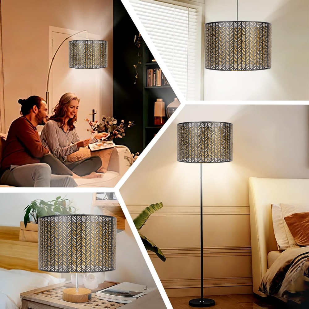 Abat-jour simple en fer, motif - Geometric Lamp Shade avis et prix