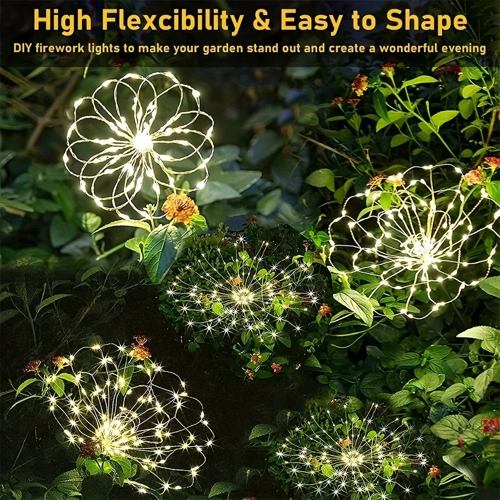 Feu d'artifice solaire LED, dé - Outdoor Lighting Wedding Decor avis et prix