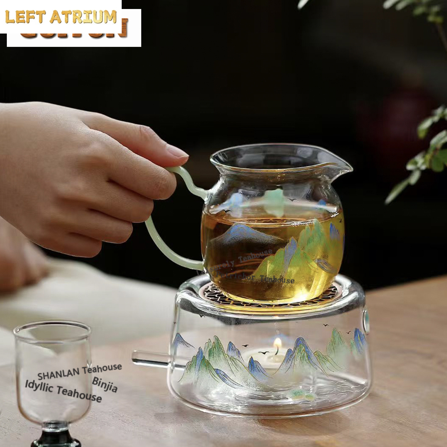 Support chauffe-thé en verre é - Candle Holder Set avis et prix