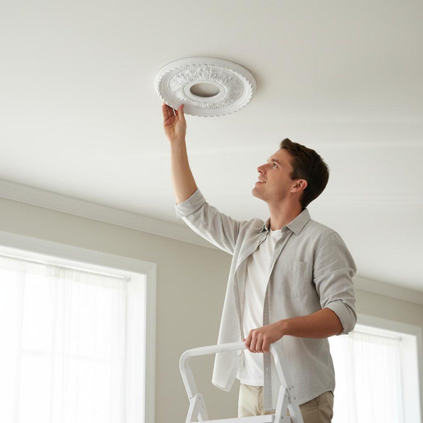 Plafonnier rond en PU avec méd - Decor Lighting Fixtures avis et prix