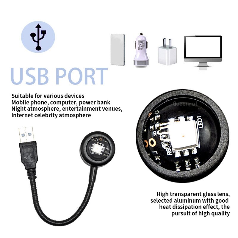Projecteur mural créatif USB L - Lighting Room Decor Photo avis et prix