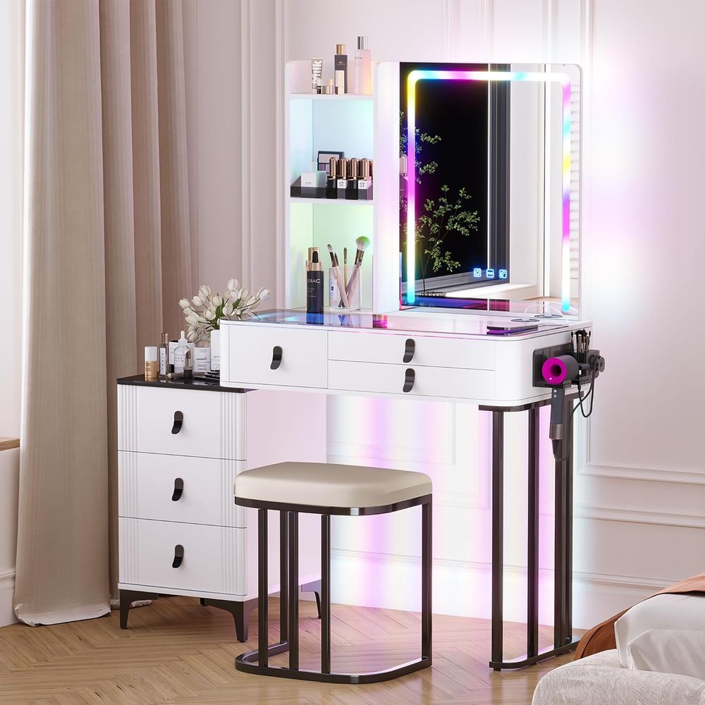 Gurexl Coiffeuse RVB avec stat - Furniture Lighting & Decor Magazine avis et prix