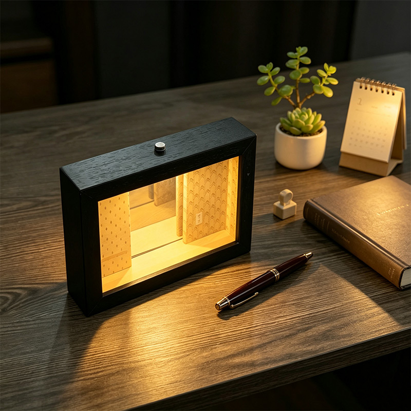 Cadre photo miroir infini Abys - Lighting Room Decor Photo avis et prix