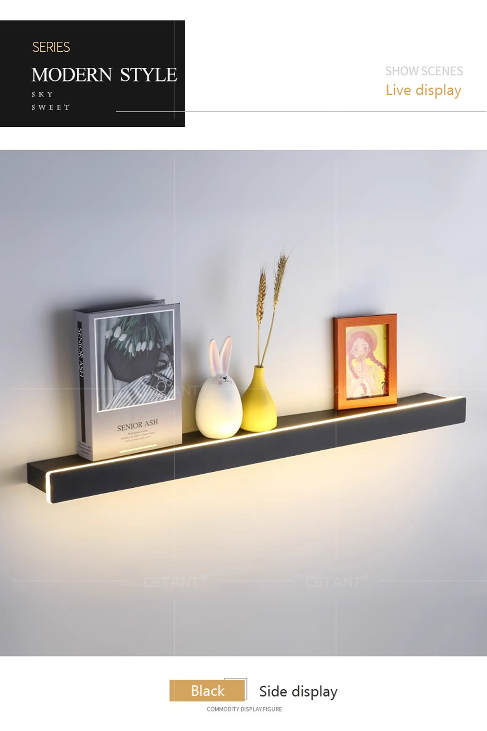Étagère murale flottante moder - Lighting Room Decor Photo avis et prix