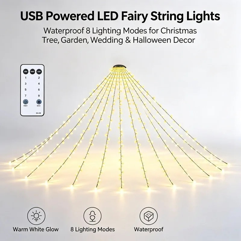 Guirlandes lumineuses LED USB  - Garden Lighting Decor avis et prix