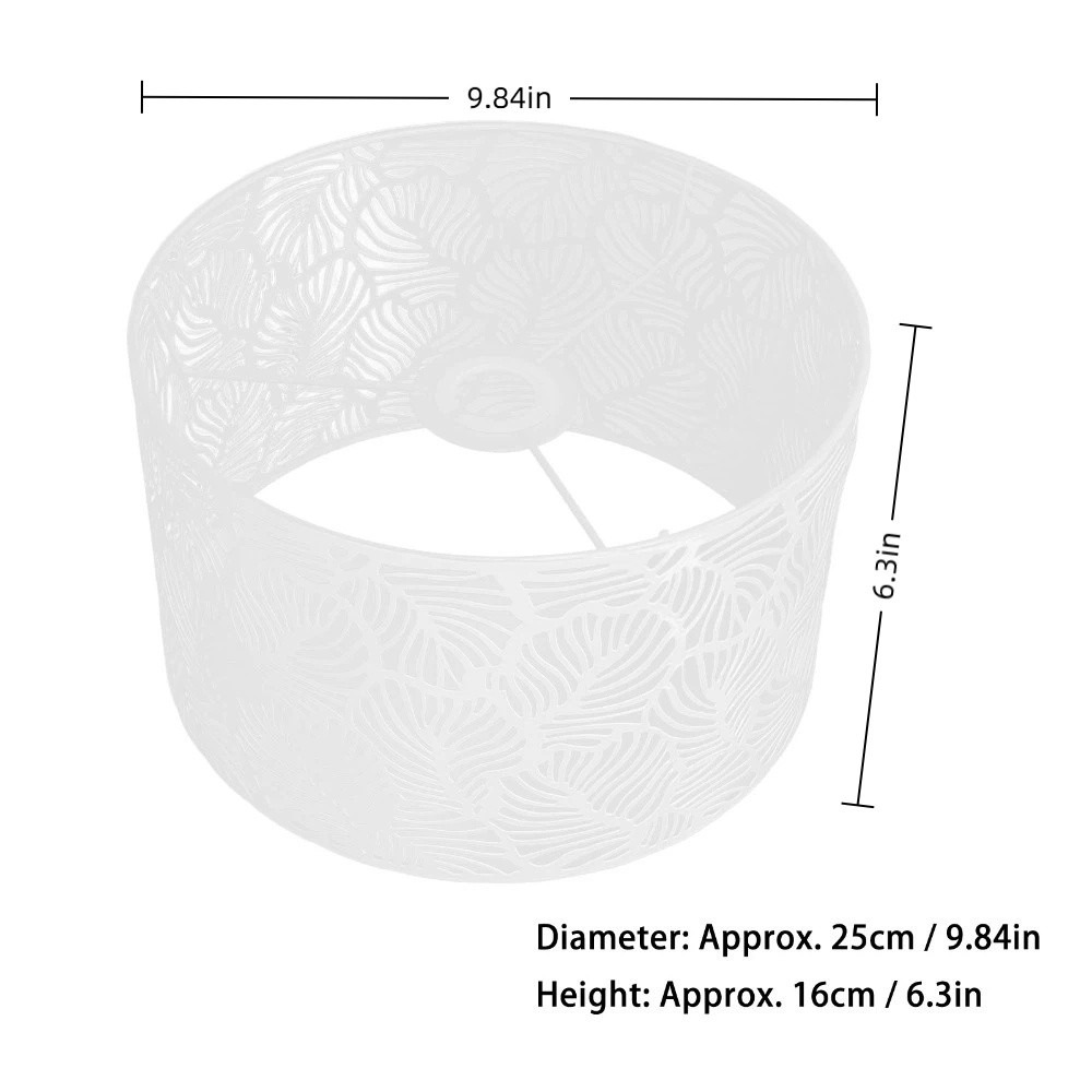 Abat-jour en fer moderne à mot - Geometric Lamp Shade avis et prix