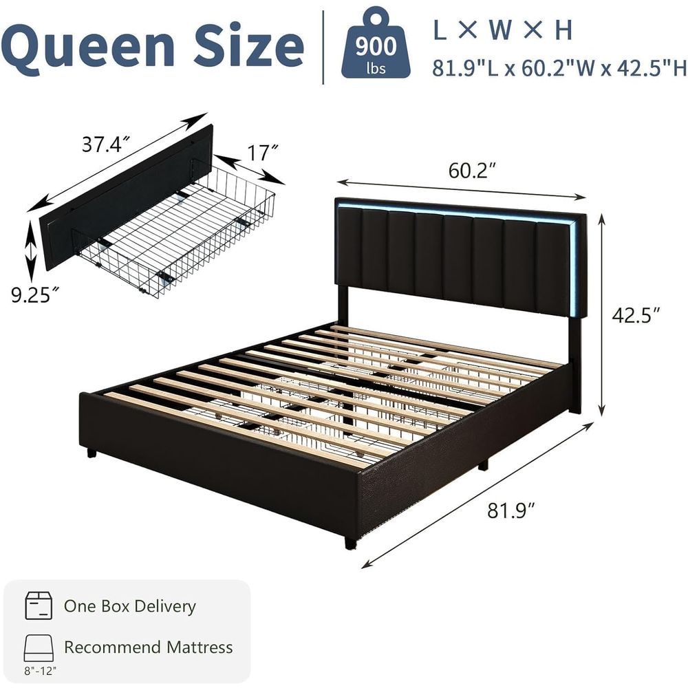 Lit queen size IMMERSTABLE ave - Furniture Lighting & Decor Magazine avis et prix