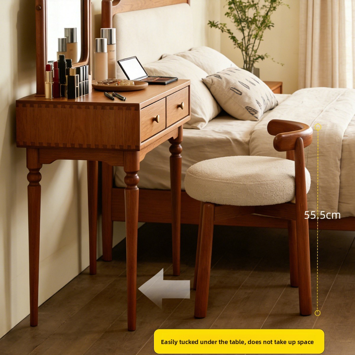 Tabouret de coiffeuse rotatif  - Furniture Lighting & Decor Magazine avis et prix