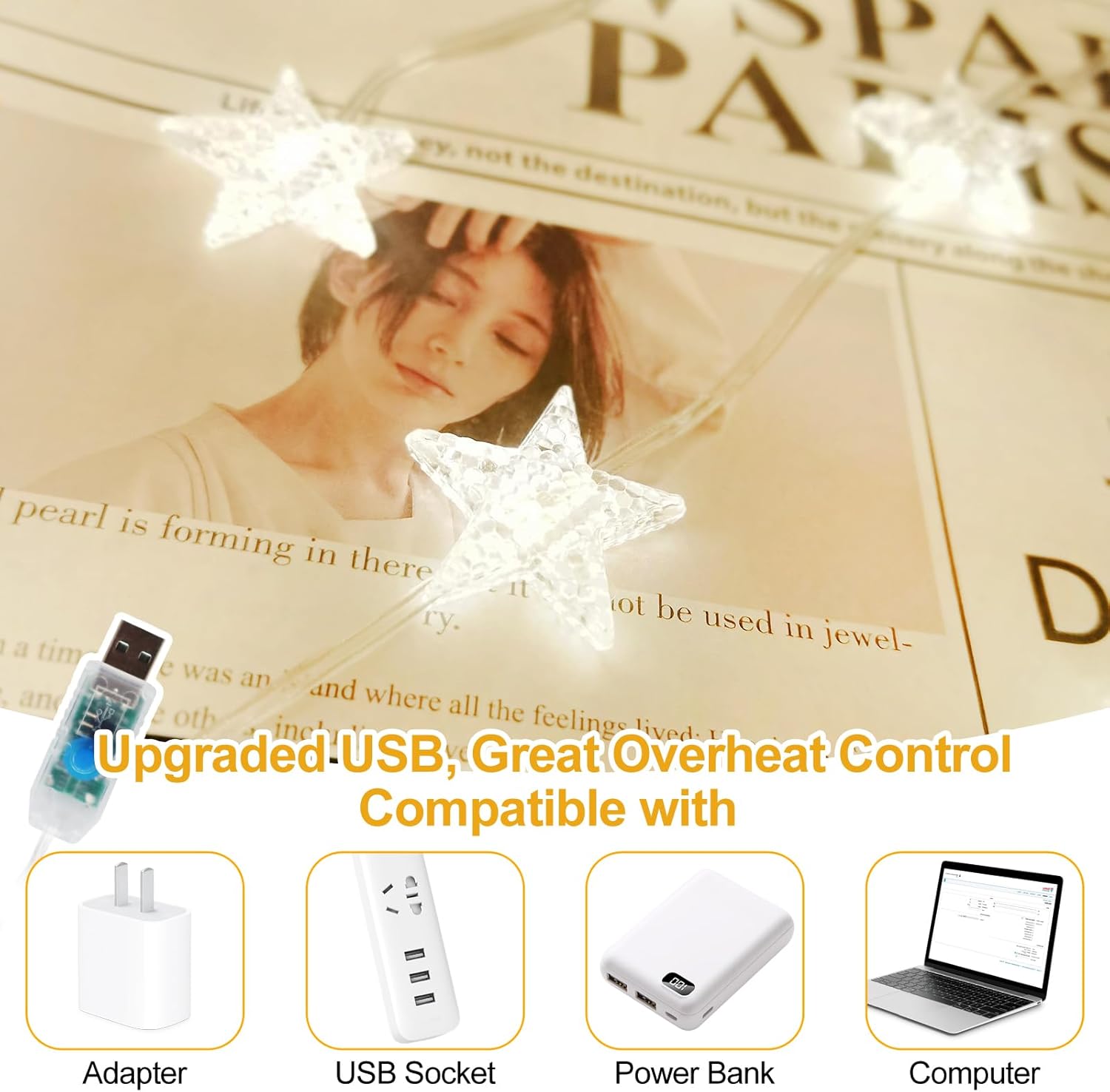 Rideau lumineux suspendu en fo - Fairy Light Curtain avis et prix
