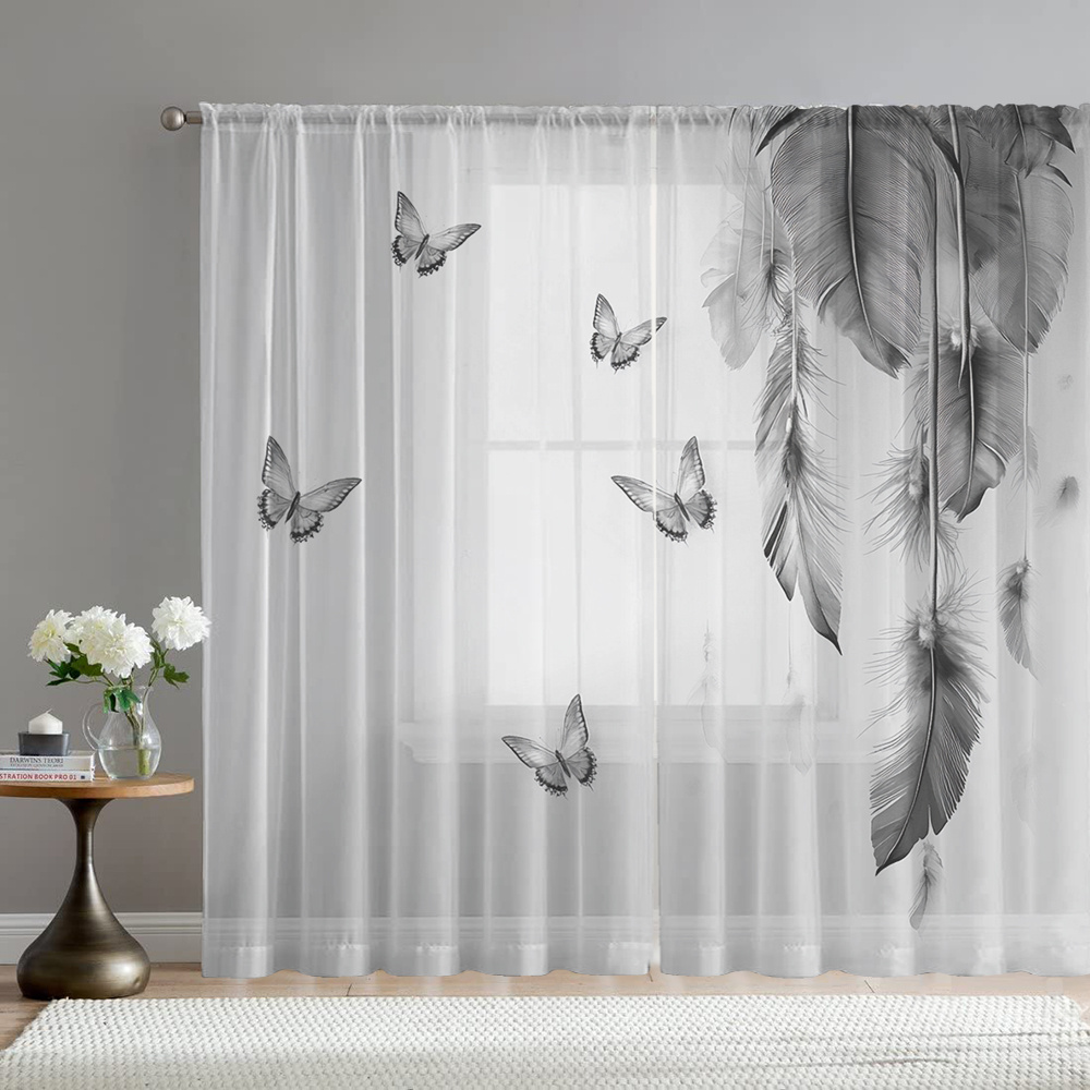 2 rideaux transparents à impre - Fairy Light Curtain avis et prix