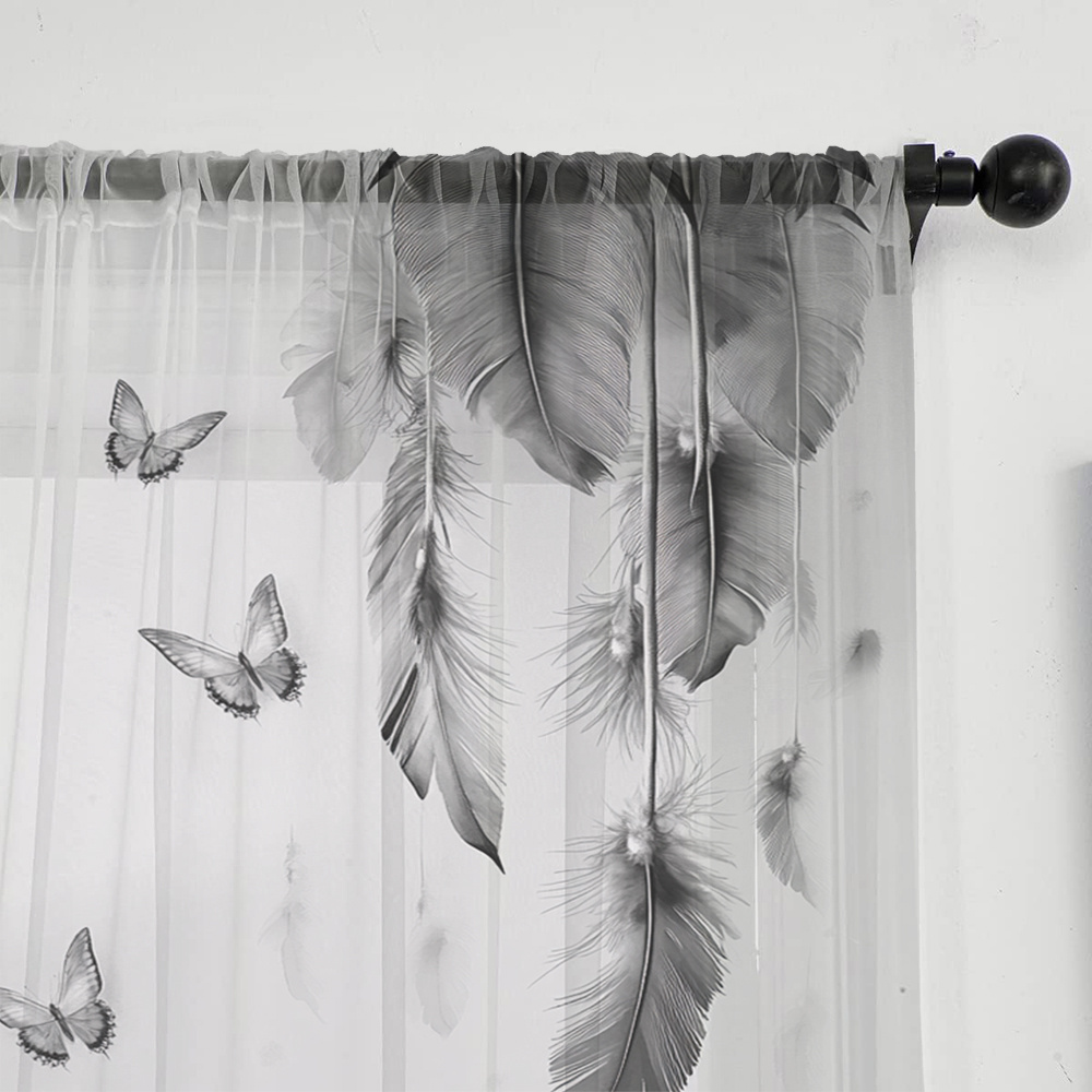 2 rideaux transparents à impre - Fairy Light Curtain avis et prix