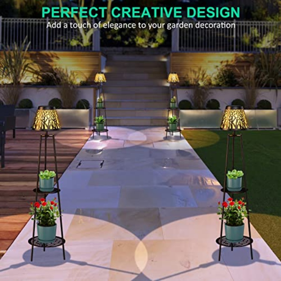 Lot de 2 lampes solaires d'ext - Garden Lighting Decor avis et prix