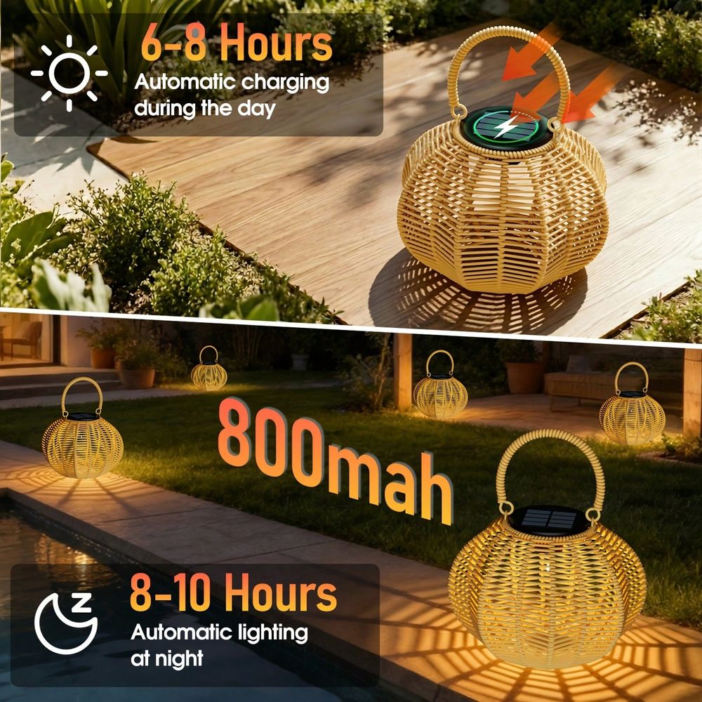 Lampe solaire en rotin pour la - Outdoor Lighting Wedding Decor avis et prix
