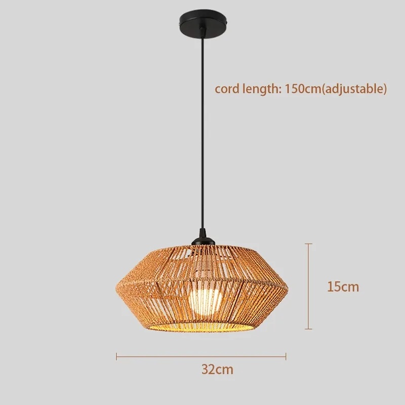 Lampe suspendue en rotin tress - Geometric Lamp Shade avis et prix