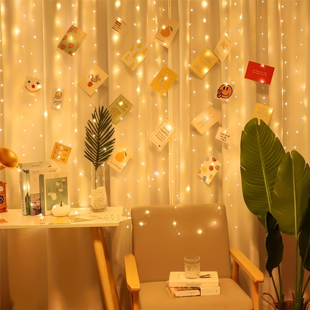 Guirlande lumineuse LED à pile - Fairy Light Curtain avis et prix