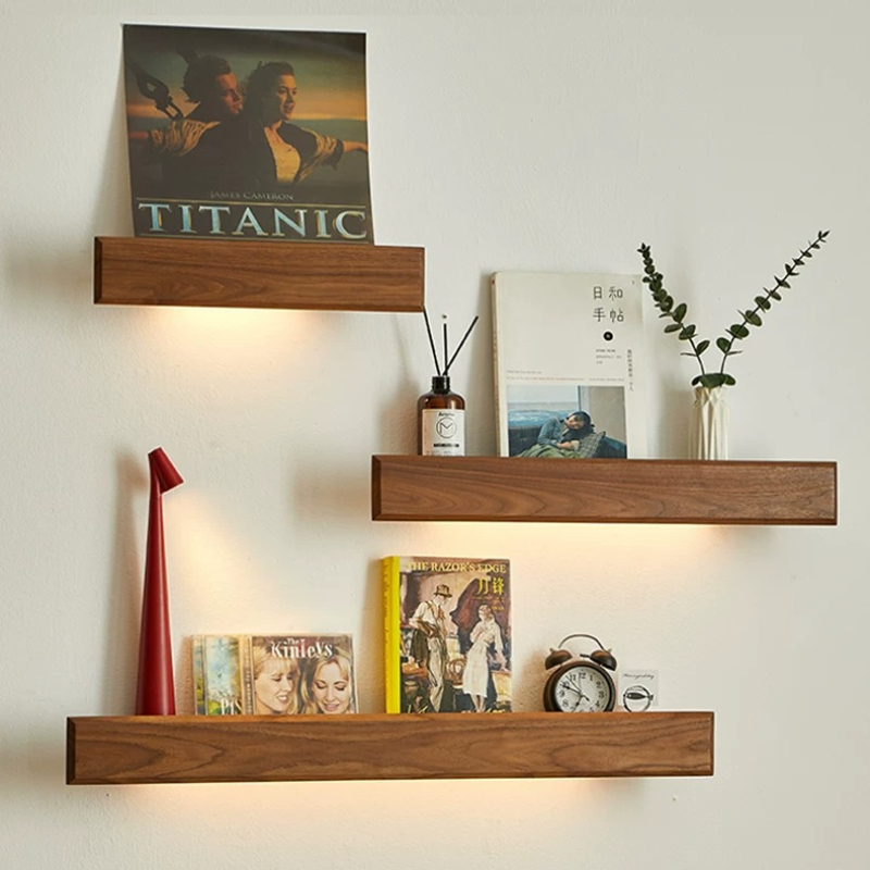 Étagère murale en bois massif, - Lighting And Decor Magazine avis et prix