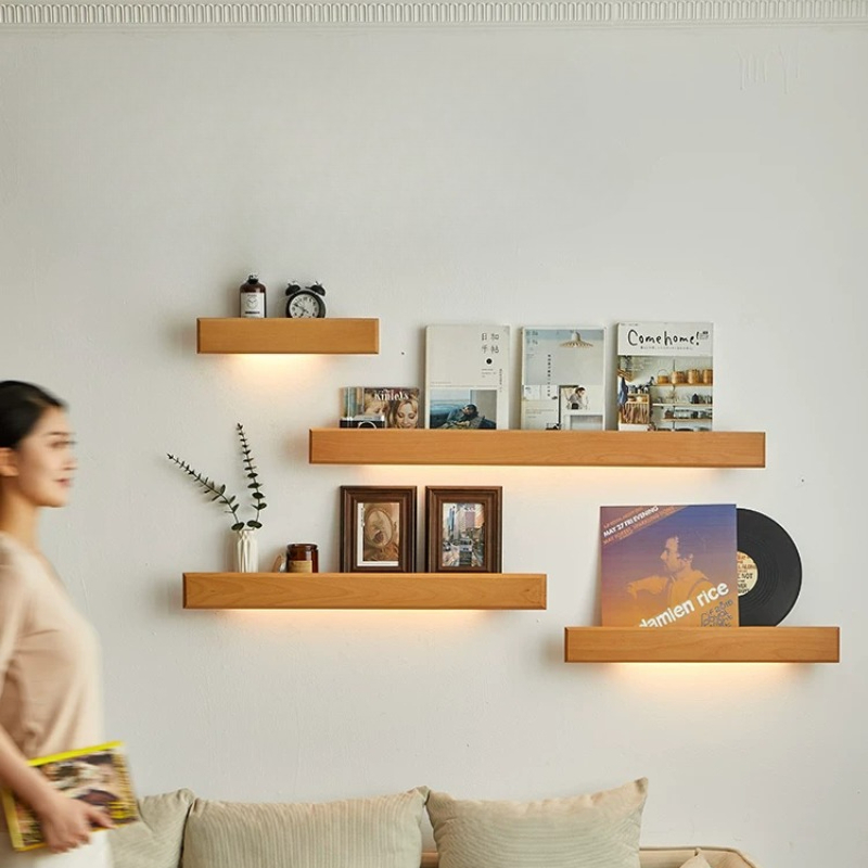 Étagère murale en bois massif, - Lighting And Decor Magazine avis et prix