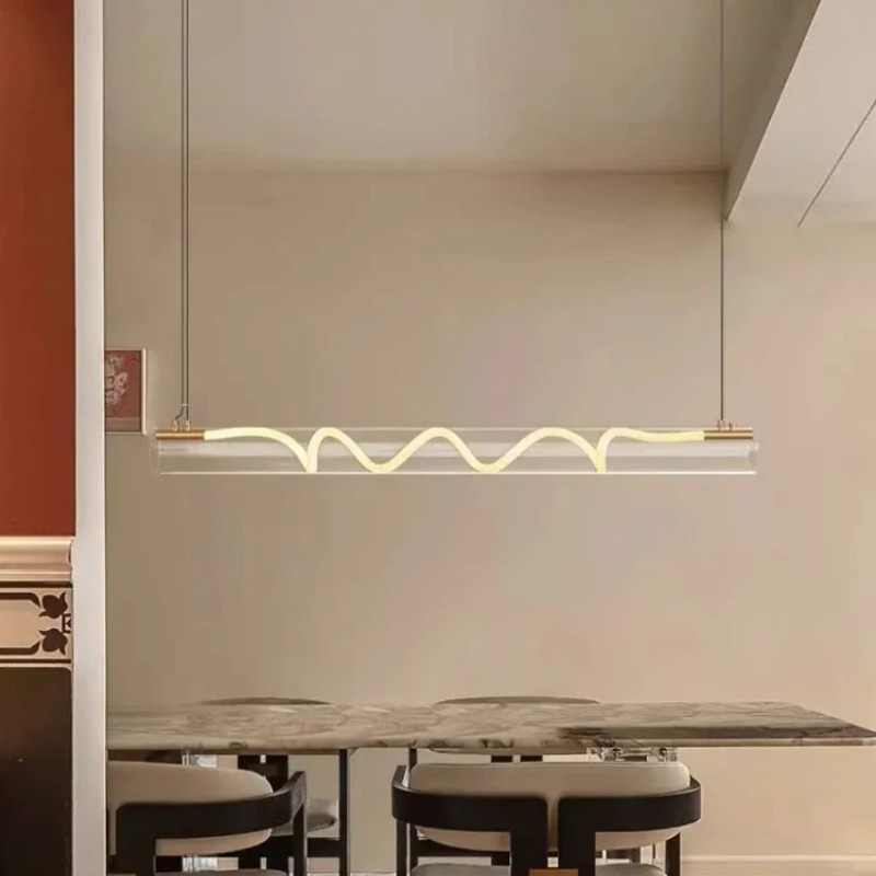 Lustre nordique à tube long, d - Decor Lighting Fixtures avis et prix