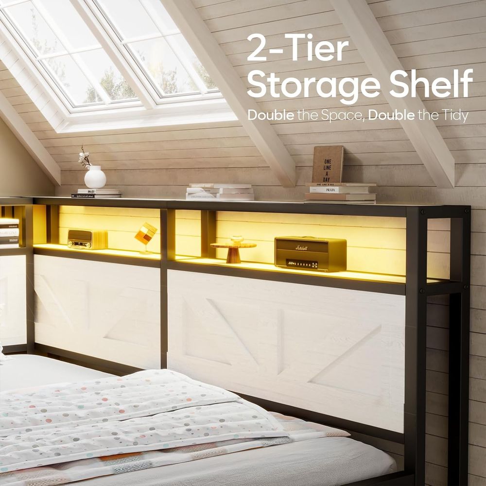 Lit Queen Size CIKUNASI avec r - Furniture Lighting & Decor Magazine avis et prix